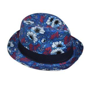 NWT Men's Ben Sherman Floral Print Fedora Hat